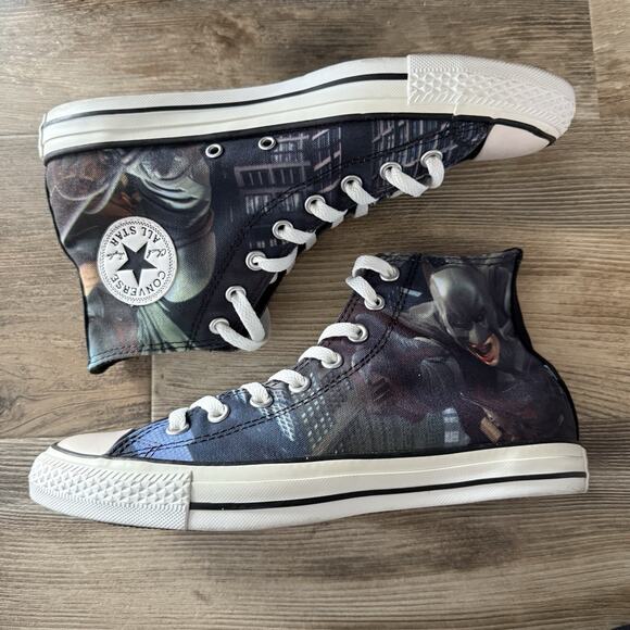Converse Chuck Taylor All Star Batman Dark Knight Rises High Top Sneakers Mens 8 - Picture 5 of 10